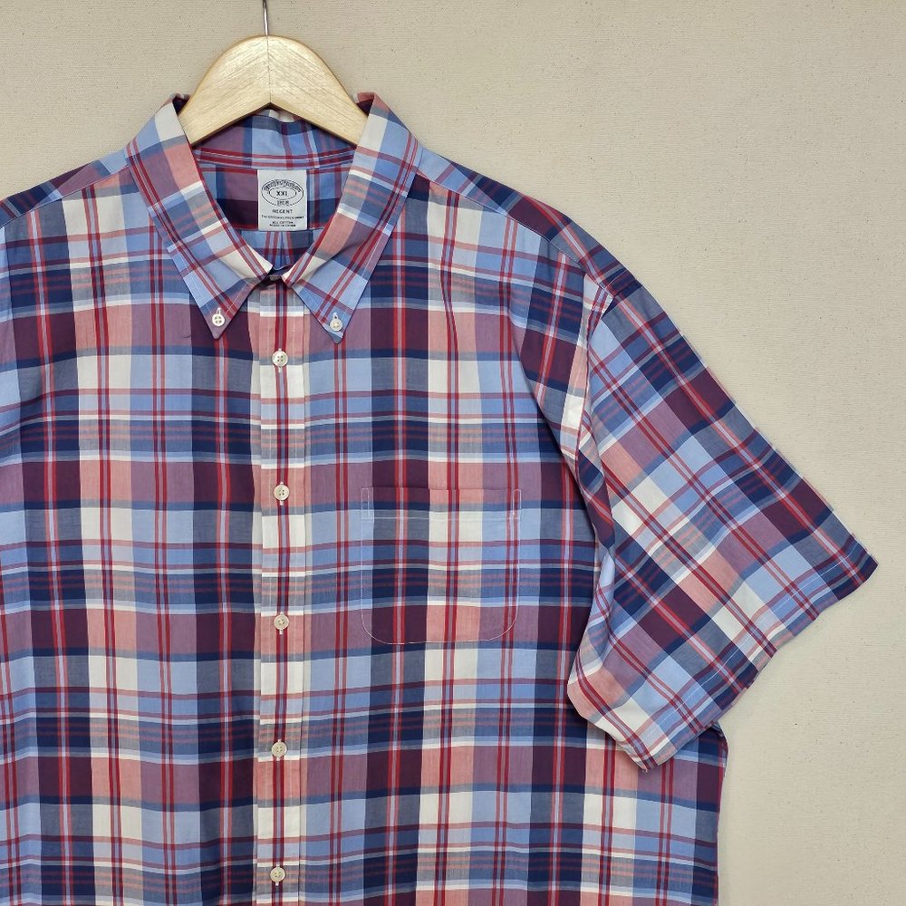 Brooks Brothers Regent Fit Short Sleeve Button Down XXL